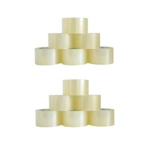 12 Rolls Clear Packing Tape, Heavy Duty Packaging Tape with Dispenser,1.88In x 55Yd,2.4Mil Thick Industrial Grade Tape Refills for Shipping,Moving,Sealing and storages