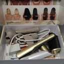 Shark Glam Ceramic & Powerful Air Styling & Drying System, with Silki Straightener & Shark Glossi Air Glosser, for Drying, Curling, Straightening & Glossing, Gold, HD6051S (Straight & Wavy Hair)