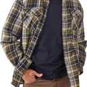 Wrangler Authentics Mens Long Sleeve Sherpa Lined Shirt Jacket (Large, Olive Sky)
