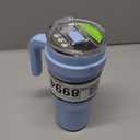 Reduce 24 oz Tumbler with Handle and Straw - Stainless Steel with Sip-It-Your-Way Lid - Keeps Drinks Cold up to 24 Hours - Sweat Proof, Dishwasher Safe, BPA Free - Glacier, Opaque Gloss