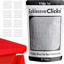32 Pack of Reusable Tablecloth/Table-Cover Clips  Great for Disposable Plastic Table Covers  Celebration/Party Table Dcor