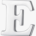 6 Pack Monogram Alphabet Letter E Brooch Pins, 0.8 inches Silver Initial Clothespins Lapel Pin Badge Collar for Men and Women Crafts, Custom Name, Accessories, Embellishment