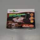 REPTI ZOO 100W Reptile Heat Lamp 2Pack Ceramic Heat Emitter Night Heat Lamp Bulbs Reptile Terrarium Heat lamp Tank Heat Bulb for Turtle Bearded Dragon Gecko Lizard Snake Chicken E26