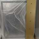 FENNIO 23" x 18" Vanity Mirror with LightsLED Makeup MirrorHollywood Mirror with 3 Color Modes & Adjustable BrightnessVanity Mirror Square Gold