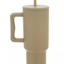 Simple Modern 40 oz Trek Tumbler with Handle and Straw Lid | Cup Holder Friendly Insulated Stainless Steel Travel Mug | Almond Birch