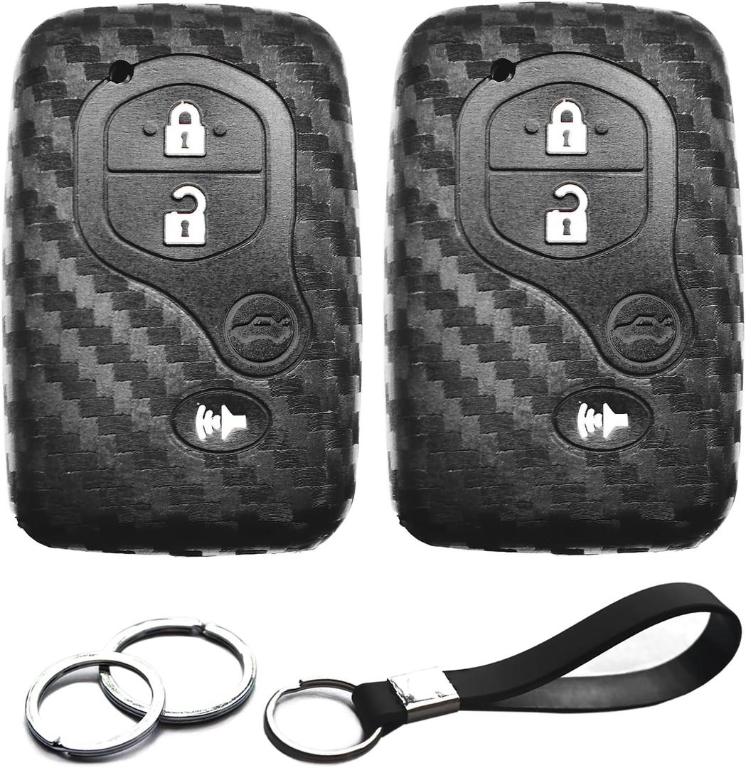 2pcs Compatible with Toyota Key Fob Cover Case Key Chain fit for Toyota Camry RAV4 Highlander 4Runner Venza Avalon Prius Land Cruiser Prius C V Scion tC Accessories Carbon Fiber Black 2pcs Compatible with Toyota Key Fob Cover Case Key Chain fit for Toyota Camry RAV4 Highlander 4Runner Venza Avalon Prius Land Cruiser Prius C V Scion tC Accessories Carbon Fiber Black