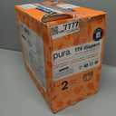 Pura Hypoallergenic Diapers Size 2 (7-13 lbs) Monthly Pack, Totally Chlorine Free, Wetness Indicator, Suitable for Sensitive Skin, Soft Organic Cotton Comfort, Overnight, 6 Packs 