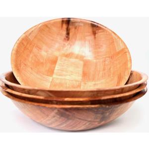 Wood Wooden Salad Bowl, Set 4, (10 inches)