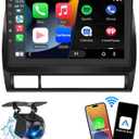 9 inch Car Radio Stereo Head Unit Upgrade for Toyota Tacoma 2005-2015 with Android12/5G WiFi/Wireless CarPlay/Android Auto/Touch Screen/GPS Navigation/Bluetooth/FM Radio/AHD Backup Camera(4G+64G)
