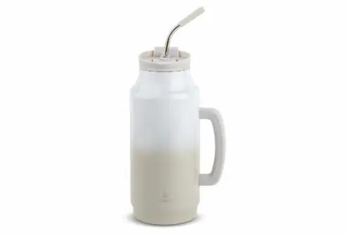 MANNA Poseidon Stainless Steel Timber 64Oz White & Grey