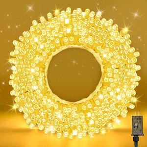 210 LEDs Warm White LED String Lights  70FT Transparent Wire, Waterproof & Connectable Christmas Tree Lights for Indoor Outdoor Holiday Dcor