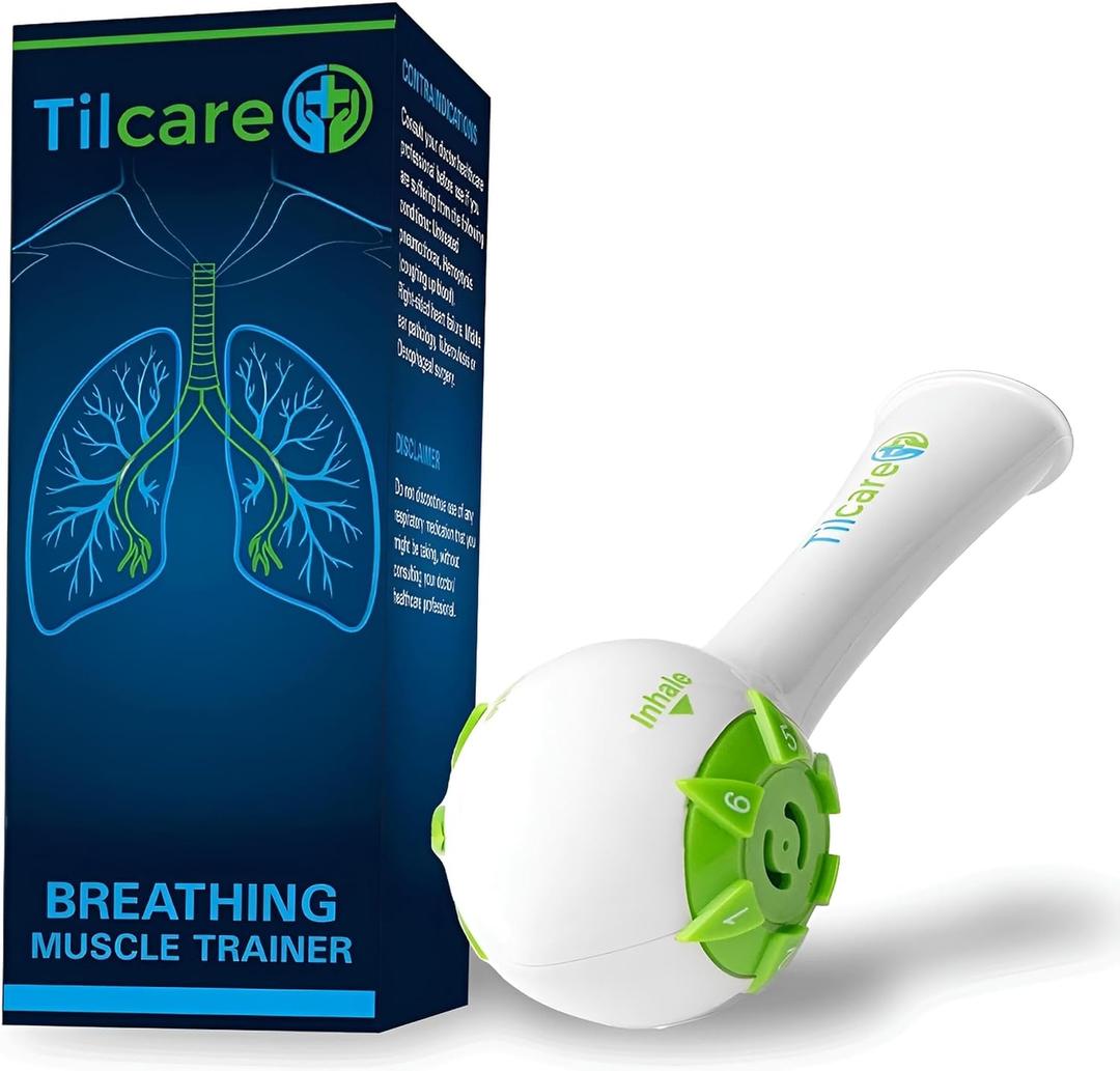 Breathing Trainer & Lung Trainer - Ideal Breathing Exercise Device for Lungs, Effective Breather Device & Lung Exerciser Device, Best Breathing Device & Lung Strengthener, Tilcare Respiratory Trainer