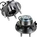 Autoround 515097 [2WD] Pair 2 Front Wheel Bearing and Hub Assembly Compatible with 2WD Cadillac Escalade ESV, Chevy Tahoe Silverado 1500, Chevrolet Avalanche Suburban 1500, GMC Yukon (XL 1500) W/ABS