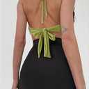 Women's Cowl Neck Halter Rave Top M