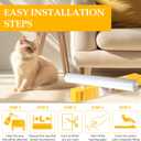 Anti Cat Scratch Furniture Protector, Extra Large Size 157x17.5 Inch Transparent PVC Couch Protector from Cat Claws, Heavy Duty, Easy to Apply Protect Sofa Corners, Doors, Walls