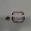 Maxjoy for AirPods Pro 3rd Generation Case with Lock, Clear AirPods Pro 3 Case Lock Protective Hard AirPod Pro 3 Cover for Women Men with Keychain for Airpod Pro 3rd Gen Cover 2025, Flower