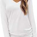 white women's long sleeve blouse, no brend L
