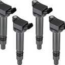 BDFHYK Ignition Coil Pack Set of 4 Compatible with Toyota RAV4 4Runner Tundra Camry Sequoia Lexus GX460 LS460 IS250 IS350 LS460 Scion tC Replacement for UF507 90919-02256 C1596