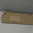 Right Passenger Side Sun Visor Compatible with Honda Pilot 2017-2021, Ridgeline 2018-2020, Sunvisor with Mirror & Vanity Light, Replace PN. 83230-TG7-A12ZA, Beige Passenger Right Side SunVisor