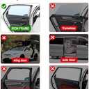 Car Curtains for Side Window - 2 Pcs Back Privacy Sun Shades Magnetic 100% Block Light Car Window Covers with Cooler Feeling (dexterous, back-2pcs)