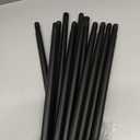 5/8 Diameter Curtain Rods 30-90 Inch, for 30-84 Inch Windows, Adjustable Splicing Black Curtain Rods for Windows with Brackets, Window Rod Long Small Curtains Rod, 2 Pack