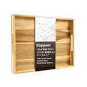 Koppen Acacia Wood Serving Tray with Handles, 17" x 13.86", Large Wooden Platter for Breakfast, Ottoman Tray for Party, Snacks, Fruit, Coffee Table, Living Room, Sofa, Bed, Outdoor