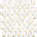70pcs Assorted Votive Candle Holders - Clear Glass Tea Lights Candle Holder in Bulk, Tealight Candle Holder for Table Centerpiece Wedding Decor Home Decoration