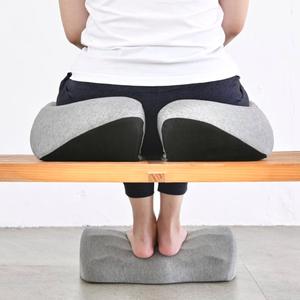 C CUSHION LAB Hip & Leg Pressure Relief Bundle - Transform Any Home/Office Chair or Recliner into The Most Comfortable Seat in The House - Grey Set