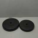 Fitvids Vinyl Standard 1-Inch Plate Weight Plate for Strength Training and Weightlifting, Pairs or Sets One 15 LBS And One 10 LBS