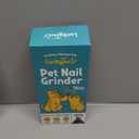 LuckyTail Pet Nail Grinder for Dogs and Cats - Super Quiet and Low Vibration Electric Dog Nail Grinder with 2 LED Lights - USB Rechargeable and Cordless - 2 Speeds - Small to Large Pets (White)