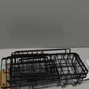 Shower Caddy 7 Pack, Adhesive Bathroom Shower Organizer for Bathroom Storage, No Drilling Large Capacity Rustproof Stainless Steel Shower Shelves Rack for Bath, Black