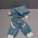 Esobo Fashion Winter Dog Warm Coat Jacket Four-Legged Neck Warm Pet Sweaters for Small Medium Large Dogs (Lake blue) XS