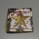 Christmas Tree Star Topper, 8" Gold Xmas Star Tree Decorations, 3D Shatterproof Bethlehem Star Tree Topper Decorations, Waterproof Christmas Tree Topper Decor for Holiday Home Outdoor Ornament
