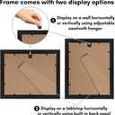 Americanflat 8.5x11 Diploma Frame with Shatter-Resistant Glass - Document Frames with Engineered Wood - Legacy Collection - Certificate Frame for Tabletop and Wall Display - Black
