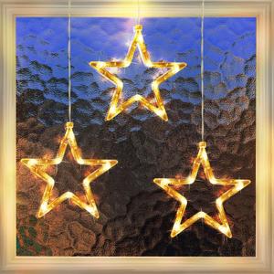 Mudder 3 Pack Christmas Indoor Window Light Decoration, Backdrop String Lights for Outdoor Home Bedroom Valentines Day Wedding Party Holiday, Warm White(Fresh Style)