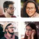 IUUI Reading Glasses 5 Pairs Quality Reader Spring Hinge Glasses Blue Light Blocking Filter UV Ray/Glare Computer Readers Fashion Reading Glasses for Men and Women (5 pcs Black,2.00)