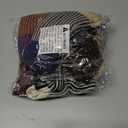 CHUNFO Womens Strip Ankle Socks Cute Athlete Ribbed Colorful Slouch Crew Cotton Casual Sock Size5-10.5 (M)