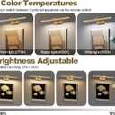 Wireless Picture Lights for Wall,23.5 Inch Brass Art Light for Paintings,Battery Operated Picture Lights with Remote Control,Dimmable Rechargeable Art Lamps for Picture Frame,Gallery, 23.43inch