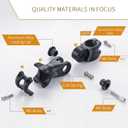 Adjustable Bike Stem 28.6 * 31.8 60 Degree 85/100/120mm Bicycle Stem Riser for HandlebarBlack Aluminum Alloy