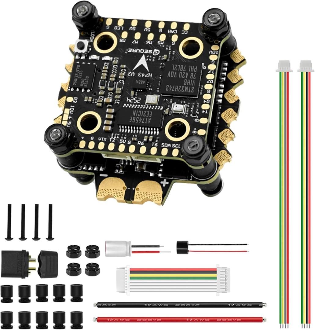 SEQURE Flight Controller Stack FPV FC Stack 30x30 with 4in1 70A ESC AM32 For FPV Drones Racing Freestyle Quadcopter