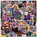 100 Pcs TV Series Cool Stickers, Anime Cute Stickers, Suitable for Water Bottles, Laptops, Phones, Tablets, Guitars, Refrigerators, Suitcases, and More.