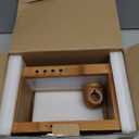 Bamboo Wireless Charging Station with Alarm Clock & Night Light, 3 in 1 Charging Station for iPhone 17/16/15/14/13/12/11 Pro Max/X/Xs, AirPods 4/3 & AirPods Pro 3/2/1/, Apple Watch Series