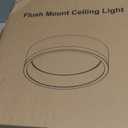 DAKASON LED Flush Mount Ceiling Light Fixture 12.5'' 25W 1500LM, 3000/4000/5000K CCT Selectable, Painted Woodgrain and Black Frame, Dimmable Modern LED Ceiling Light for Kitchen, Hallway, Living Room