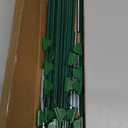 RIFNY 18 PCS Garden Hoops for Raised Beds, Greenhouse Hoops Kit Long Grow Tunnel for Row Cover, Rust-Free Fiberglass Garden Support Poles for Insect Mesh Netting Freeze Plant Cover (Green)