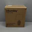 24.5" Vintage Ceramic Table Lamp - Single Farmhouse Rustic Bedside Lamp with Natural Textured Finish, Nightstand Lamps for Living Room, Bedroom, End Table, Office White