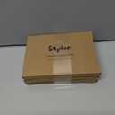 3 x Stylor Baby's First Christmas Ornament 2025 - DIY Crystal Glass Handprint Keepsake, for Newborn Boy or Girl, My 1st Xmas Tree Hanging Decoration (Handprint Tree)