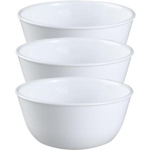 Corelle Coordinates Wh Corelle Livingware Super Soup/Cereal Bowl, 28 oz, Winter Frost White, Set of 3