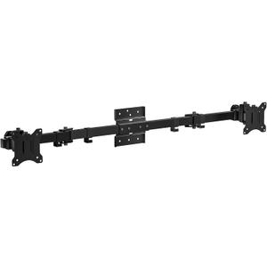 WALI Dual Monitor Wall Mount for 17 to 38 Inch, Ultrawide Monitor Arm for 2 Monitors, Swivel Tilt Computer Wall Mount with Mounting Holes 75x75/100x100, Per Arm Holds Up to 19.8lbs (012ARM-38), Black