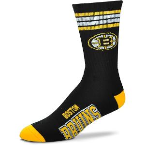 For Bare Feet NHL Unisex Kids Nhl Mvp Crew Sock Youth Size 10-13 (2 PACK)