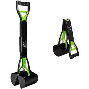 Amazon.com : SZHLUX 28" Pooper Scooper, Foldable Dog Pooper Scooper with Unbreakable Material and Durable Spring for Grass and Gravel, Green : Pet Supplies